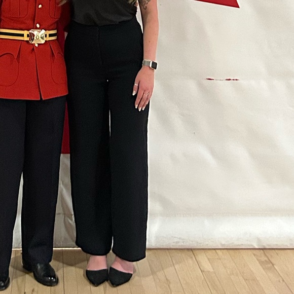 Aritzia Black Wide-Leg Trousers - Picture 2 of 3